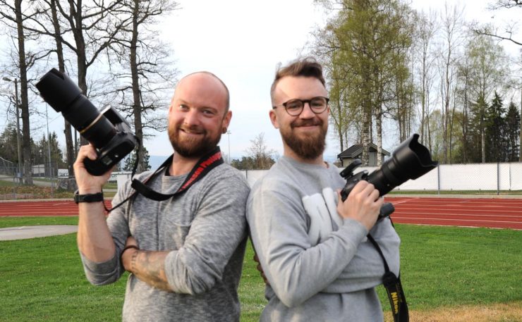 Fotoshoot for fotballgjengen