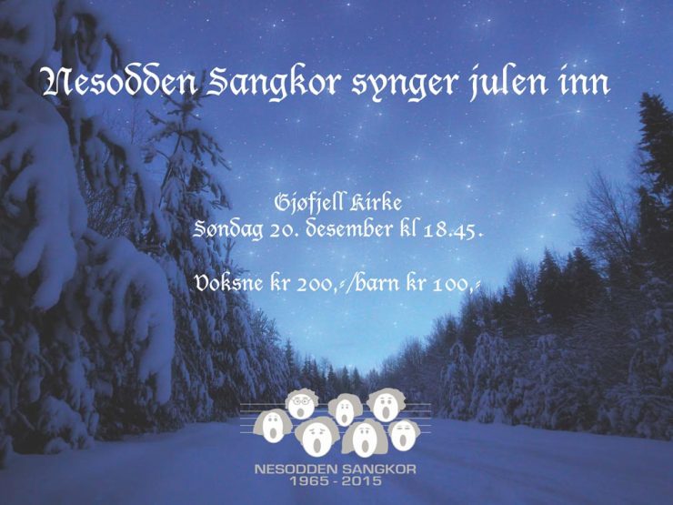 Nesodden sangkor synger julen inn